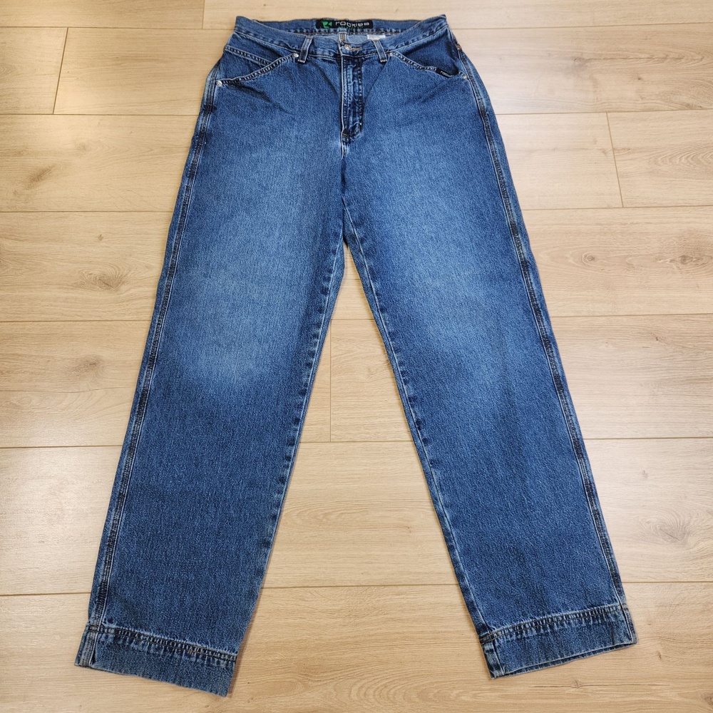Rockies Relaxed Fit Jeans Womens 13 Blue Med Wash Straight Denim Western